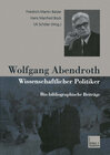 Buchcover Wolfgang Abendroth Wissenschaftlicher Politiker