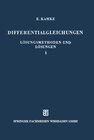 Buchcover Differentialgleichungen Lösungsmethoden und Lösungen