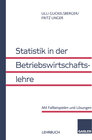Buchcover Statistik in der Betriebswirtschaftslehre