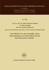 Buchcover Der Einfluß der Art, der Korngröße und der Kationenbelegung von Montmorillonit auf sein thermochemisches Verhalten