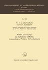 Buchcover Weitere Anwendungen der Methode der LIE-Reihen
