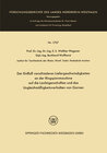Buchcover Der Einfluß verschiedener Liefergeschwindigkeiten an der Ringspinnmaschine auf die Laufeigenschaften und das Ungleichmäß