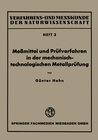 Buchcover Meßmittel und Prüfverfahren in der mechanisch-technologischen Metallprüfung