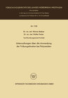 Buchcover Untersuchungen über die Anwendung der Trübungstitration bei Polyamiden