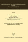 Buchcover Untersuchungen über die Fertigungsgenauigkeit beim Walzfräsen von Stirnrädern