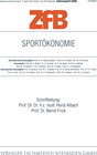 Buchcover Sportökonomie