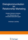 Buchcover Dialogkommunikation im Relationship Marketing
