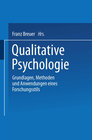 Buchcover Qualitative Psychologie