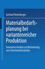 Buchcover Materialbedarfsplanung bei variantenreicher Produktion