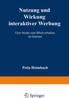 Buchcover Nutzung und Wirkung interaktiver Werbung