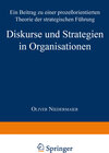 Buchcover Diskurse und Strategien in Organisationen