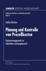 Buchcover Planung und Kontrolle von Prozeßkosten