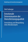 Buchcover Emotionale Determinanten der Dienstleistungsqualität