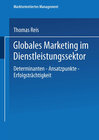 Buchcover Globales Marketing im Dienstleistungssektor