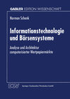 Buchcover Informationstechnologie und Börsensysteme