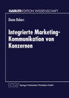 Buchcover Integrierte Marketing-Kommunikation von Konzernen