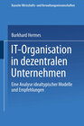 Buchcover IT-Organisation in dezentralen Unternehmen