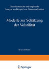 Buchcover Modelle zur Schätzung der Volatilität