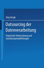 Buchcover Outsourcing der Datenverarbeitung