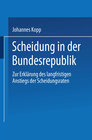 Buchcover Scheidung in der Bundesrepublik