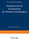 Buchcover Werkzeuge zur Analyse und Beurteilung der internationalen Wettbewerbsfähigkeit von Regionen
