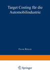 Buchcover Target Costing für die Automobilindustrie