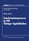 Buchcover Transformationsprozesse im VEB Thüringer Teppichfabriken