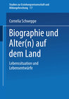 Buchcover Biographie und Alter(n) auf dem Land