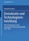 Buchcover Demokratie und Technologieentwicklung