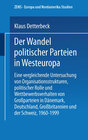 Buchcover Der Wandel politischer Parteien in Westeuropa