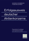 Buchcover Erfolgsausweis deutscher Aktienkonzerne