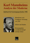 Buchcover Karl Mannheims Analyse der Moderne