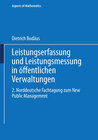 Buchcover Leistungserfassung und Leistungsmessung in öffentlichen Verwaltungen