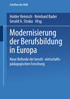 Buchcover Modernisierung der Berufsbildung in Europa