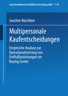 Buchcover Multipersonale Kaufentscheidungen