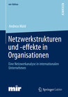 Buchcover Netzwerkstrukturen und -effekte in Organisationen
