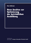 Buchcover Neue Ansätze zur Optimierung der betrieblichen Ausbildung