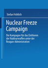 Buchcover Nuclear Freeze Campaign