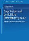 Buchcover Organisation und betriebliche Informationssysteme