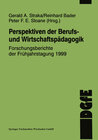Buchcover Perspektiven der Berufs- und Wirtschaftspädagogik