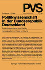 Buchcover Politikwissenschaft in der Bundesrepublik Deutschland