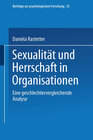 Buchcover Sexualität und Herrschaft in Organisationen