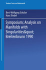 Buchcover Symposium “Analysis on Manifolds with Singularities”, Breitenbrunn 1990