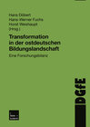 Buchcover Transformation in der ostdeutschen Bildungslandschaft