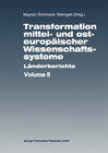 Buchcover Transformation mittel- und osteuropäischer Wissenschaftssysteme