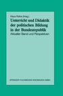Buchcover Unterricht und Didaktik der politischen Bildung in der Bundesrepublik