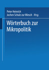 Buchcover Wörterbuch zur Mikropolitik