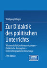 Buchcover Zur Didaktik des politischen Unterrichts