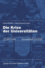 Buchcover Die Krise der Universitäten