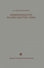 Buchcover Homoeoteleuton in Latin dactylic verse
